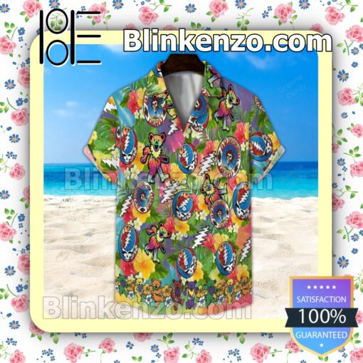 Grateful Dead Floral Summer Hawaiian Shirt