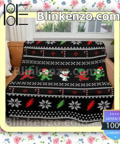 Grateful Dead Jingle Bears Christmas Customized Handmade Blankets b