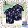 Grateful Dead Logo And Tropical Floral Black Summer Shirt