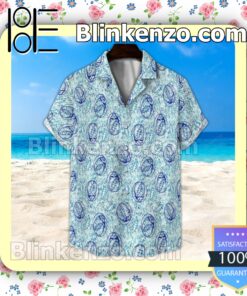 Grateful Dead Seamless Pattern Blue Summer Hawaiian Shirt