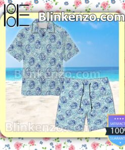 Grateful Dead Seamless Pattern Blue Summer Hawaiian Shirt c