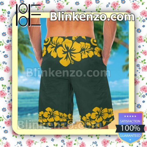 Green Bay Packers & Minnie Mouse Mens Shirt, Swim Trunk a