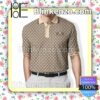 Gucci Bee Monogram With Subtle Accents Embroidered Polo Shirts
