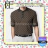 Gucci Brown Luxury Embroidered Polo Shirts