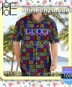 Gucci GG Psychedelic Luxury Beach Shirts, Swim Trunks a
