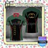 Gucci Gold Logo Black Green Red Mix Embroidered Polo Shirts