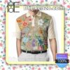 Gucci Luxury Flower Embroidered Polo Shirts