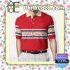 Gucci Luxury Stripe Red Embroidered Polo Shirts