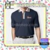 Gucci Navy Style Basic Embroidered Polo Shirts
