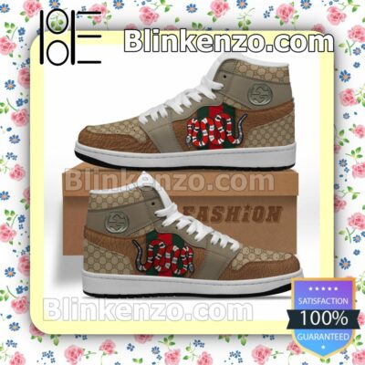 Gucci Snake Air Jordan 1 Mid Shoes
