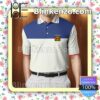 Gucci Square Logo Mix Blue And White Embroidered Polo Shirts