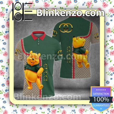 Gucci Winnie The Pooh Embroidered Polo Shirts