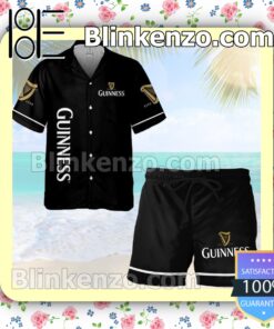 Guinness Beer Combo Black Summer Hawaiian Shirt