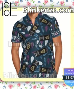 Guinness Summer Hawaiian Shirt, Mens Shorts