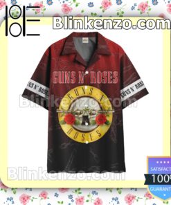 Guns n Roses Red Summer Hawaiian Shirt b