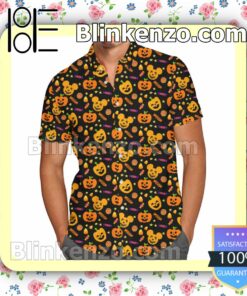 Halloween Mickey Pumpkins Disney Inspired Summer Hawaiian Shirt, Mens Shorts