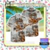 Harley Davidson Floral Palm Tree Grey Summer Shirts