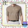 Hermes Paris Luxury Brown Embroidered Polo Shirts