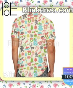 Hidden Mickeys Pattern Colorful Retro Disney Christmas Summer Hawaiian Shirt, Mens Shorts a