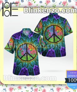 Hippie Peace And Love Flower Summer Shirts