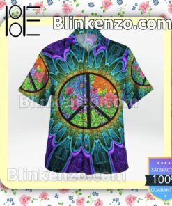 Hippie Peace And Love Flower Summer Shirts b