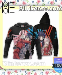 Hiro and Zero Two Darling In The Franxx Anime Personalized T-shirt, Hoodie, Long Sleeve, Bomber Jacket