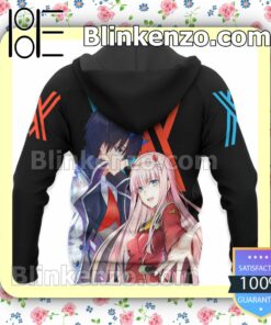 Hiro and Zero Two Darling In The Franxx Anime Personalized T-shirt, Hoodie, Long Sleeve, Bomber Jacket x