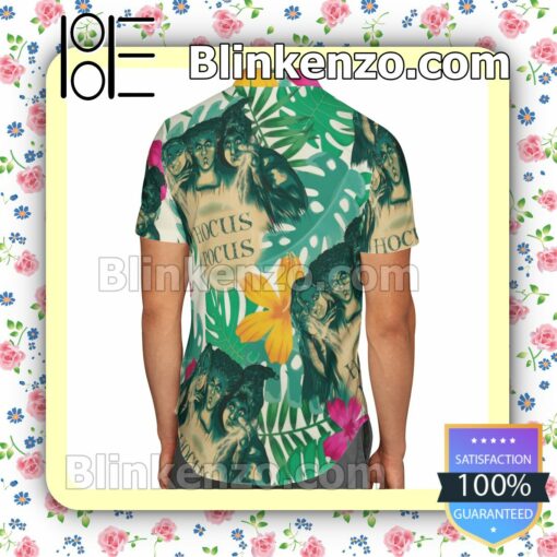 Hocus Pocus Flowery  Summer Hawaiian Shirt, Mens Shorts a