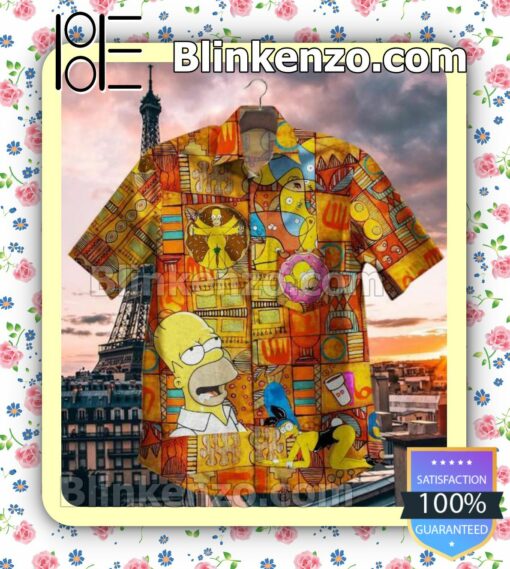 Homer Simpson Multicolor Summer Shirts