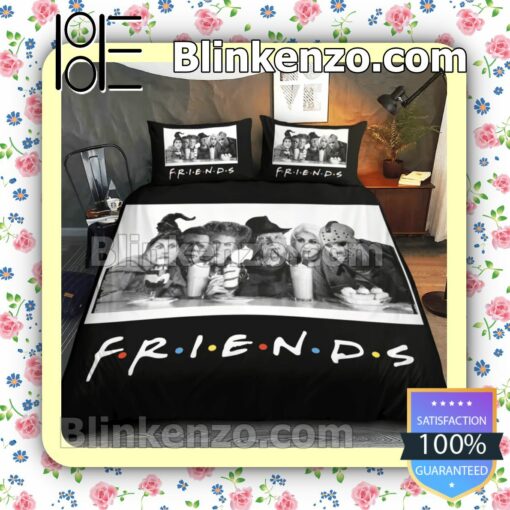 Horror Characters Friends Queen King Quilt Blanket Set a