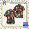 Horror Characters Tropical Hibiscus Palm Leaves Summer Shirts