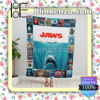 Horror Movie Jaws Customized Handmade Blankets