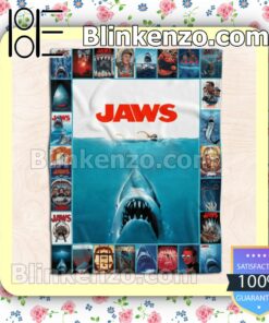 Horror Movie Jaws Customized Handmade Blankets a