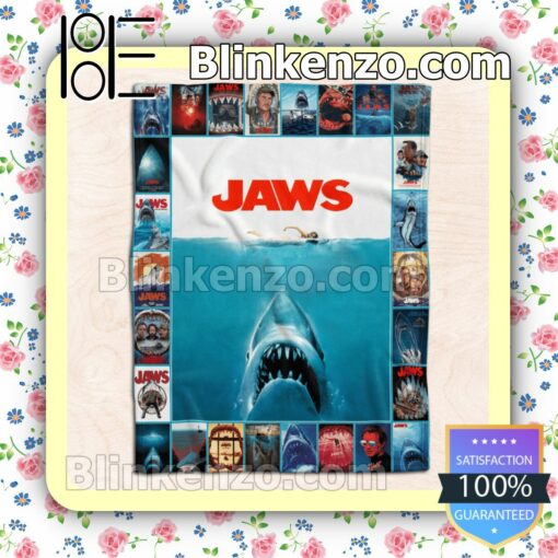Horror Movie Jaws Customized Handmade Blankets a