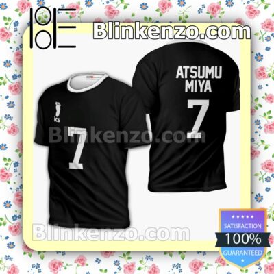 Inarizaki Atsumu Miya Uniform Number 7 Haikyuu Anime Personalized T-shirt, Hoodie, Long Sleeve, Bomber Jacket b