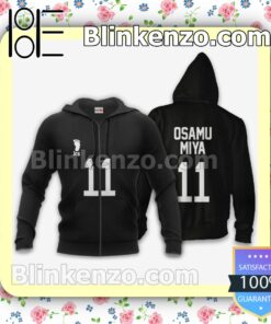 Inarizaki Osamu Miya Uniform Number 11 Haikyuu Anime Personalized T-shirt, Hoodie, Long Sleeve, Bomber Jacket