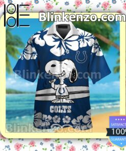 Indianapolis Colts & Snoopy Mens Shirt, Swim Trunk