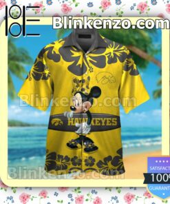 Iowa Hawkeyes & Minnie Mouse Mens Shirt, Swim Trunk
