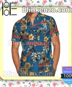 Iron Maiden Tropical Palm Tree Hibiscus Summer Shirts a