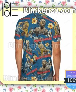 Iron Maiden Tropical Palm Tree Hibiscus Summer Shirts b