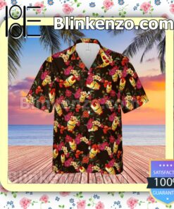 Iron Man Avengers Marvel Floral Pattern Summer Hawaiian Shirt, Mens Shorts