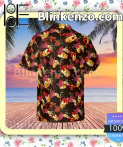 Iron Man Avengers Marvel Floral Pattern Summer Hawaiian Shirt, Mens Shorts a