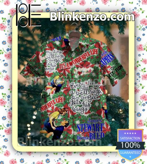 It's A Wonderful Life Every Time A Bell Rings An Angel Gets His Wings Button-down Shirts
