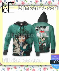 Izuku Midoriya One For All My Hero Academia Anime Personalized T-shirt, Hoodie, Long Sleeve, Bomber Jacket b