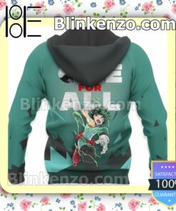 Izuku Midoriya One For All My Hero Academia Anime Personalized T-shirt, Hoodie, Long Sleeve, Bomber Jacket x