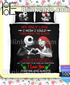 Jack And Sally I Love You Forever And Always Queen King Quilt Blanket Set