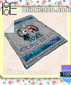 Jack And Sally It's Plain To See We're Simply Meant To Be Customized Handmade Blankets c