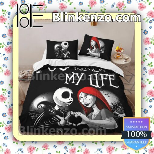 Jack And Sally You Look Like The Rest Of My Life Queen King Quilt Blanket Set b