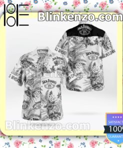 Jack Daniel's Summer White Summer Hawaiian Shirt