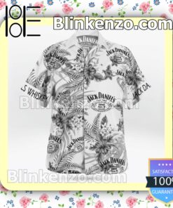 Jack Daniel's Summer White Summer Hawaiian Shirt a